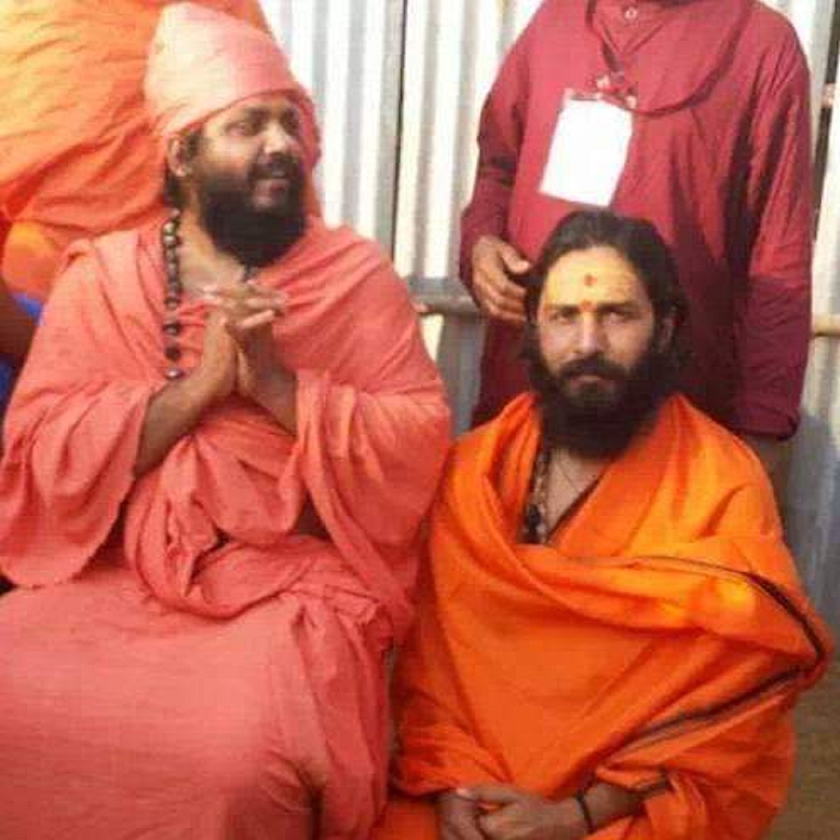 with his Guru Maharaj